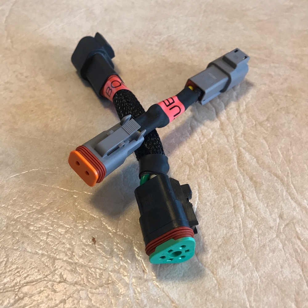 CAT FUEL TEMP SENSOR & TURBO BOOST POWER HARNESSES